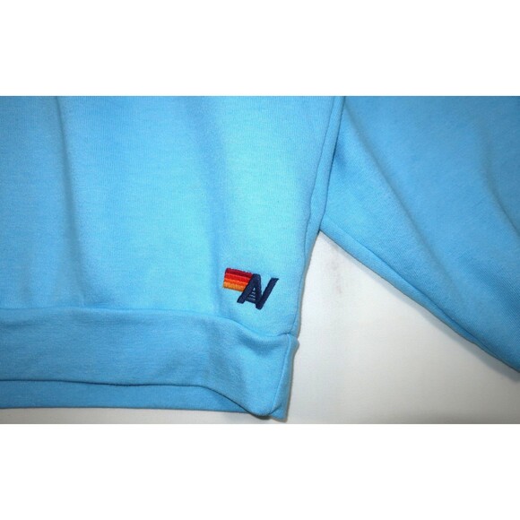 Aviator Nation Blue & White Lightning Bolt Crewneck Sweatshirt Men's Extra Large - Picture 3 of 11